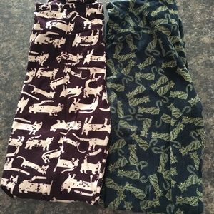 Bundle of 2 LuLaRoe cat print leggings